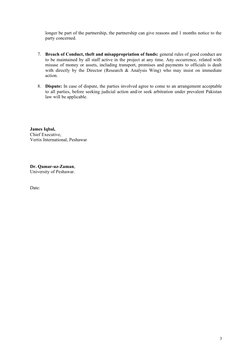 longer be part of the partnership, the partnership can give reasons and 1 months notice to the 
party concerned. 
7.
Breach o