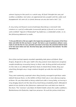 woman laying on the sand in a weird way. At first I thought she was just 
another sunbather, but when we approached she jumpe