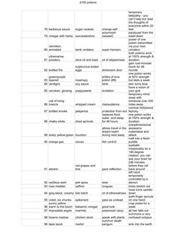 Random Potions Table D100 Random Potion Effects Table | PDF | Nature | Foods