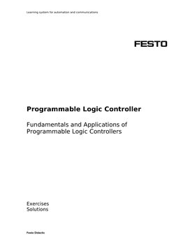 Festo PLC Programming Exercises | PDF | Programmable Logic Controller ...