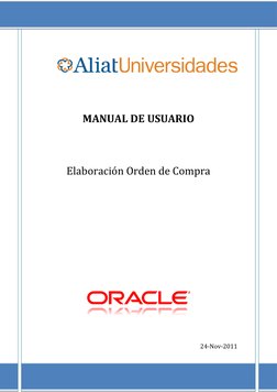 Manual de Elaboración de Órdenes de Compra | PDF | Presupuesto ...