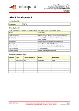 Data Warehouse Project Management Plan | PDF | Business Intelligence ...