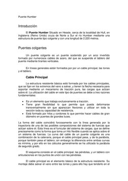 Puente Humber 
 
 
Introducción 
 
 
El Puente Humber Situado en Hessle, cerca de la localidad de Hull, en 
Inglaterra (Reino