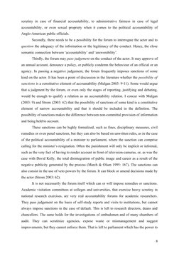 scrutiny  in  case  of  financial  accountability,  to  administrative  fairness  in  case  of  legal 
accountability, or eve