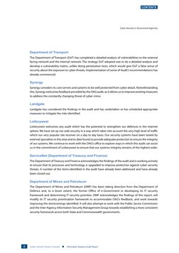 8
Auditor General Western Australia    n Information Systems Audit Report
Contents
Department of Transport
The Department of