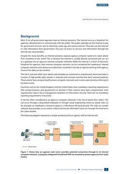 9
Auditor General Western Australia    n Information Systems Audit Report
Contents
Background
Most if not all government agen