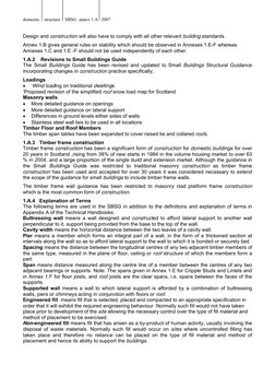 domestic    structure    SBSG  annex 1.A   2007  
 
Design and construction will also have to comply with all other relevant