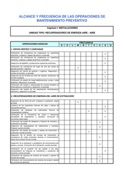 D
S
L
M
B
T
C
X
A
Q
Verificación
de inexistencia de oxidaciones en superficies
exteriores. Limpieza y repaso de pintura, si p