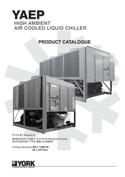York YAEP Air-Cooled Chiller Catalogue | PDF | Air Conditioning