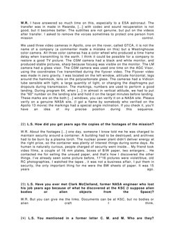 W.R. I have answered so much time on this, especially to a ESA astronaut. The 
transfer was in made in Rwanda, […] with codec