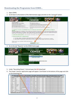 Wcem Login WCED CEMIS Reporting Guide | PDF | Microsoft Excel | Areas Of Computer ...