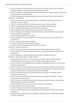 Temario Oposición Profesor Secundaria Informática
2
9.9. Tema 31. Lenguaje C: Características Generales. Elementos Del Lengua