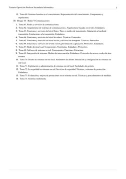 Temario Oposición Profesor Secundaria Informática
3
13.
13. Tema 60. Sistemas basados en el conocimiento. Representación del
