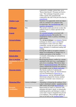 scansion by a double vertical line, as in 
"Know then thyself. ‖ Presume not God to 
scan." This technique frequently occurs