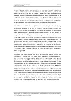 UNIVERSIDAD NACIONAL DE INGENIERÍA 
RESUMEN  
Facultad de Ingeniería Civil 
 
 
METODOLOGÍA PARA MINIMIZAR LAS DEFICIENCIAS D