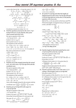 Aims tutorial 2B important questions & Ans 
 
                                          (     ) 
    
 
     
 
  (         )