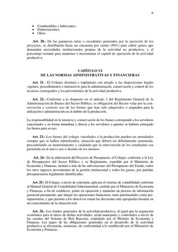 6
• Combustibles y lubricantes; 
• Depreciaciones; 
• Otros. 
 
Art. 20.- De las ganancias netas o excedentes generados p