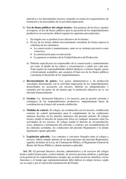 8
educativa y los denominados terceros, teniendo en cuenta los requerimientos de 
formación y las necesidades de la activ