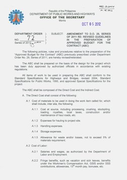Revised ABC Guidelines for DPWH Contracts | PDF | Insurance | Employee ...