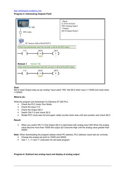 Siemens S7-200 PLC Programming Examples | PDF