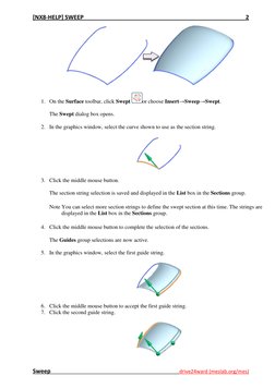 NX Sweep Command Overview | PDF | Button (Computing) | Euclidean Vector