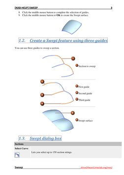 NX Sweep Command Overview | PDF | Button (Computing) | Euclidean Vector