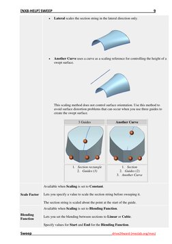 NX Sweep Command Overview | PDF | Button (Computing) | Euclidean Vector