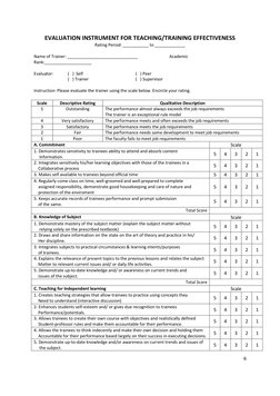Training Session Review Guidelines | PDF | Program Evaluation ...