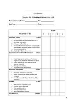 Training Session Review Guidelines | PDF | Program Evaluation ...