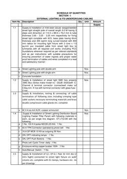 Street Light Pole Specifications and Installation | PDF | Street Light ...