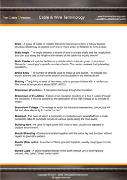 Comprehensive Cable & Wire Glossary | PDF | Computers