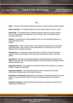 Comprehensive Cable & Wire Glossary | PDF | Computers