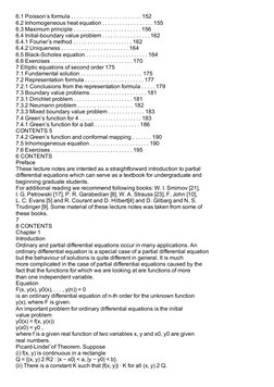 6.1 Poisson’s formula . . . . . . . . . . . . . . . . . . . . . . . . . 152
6.2 Inhomogeneous heat equation . . . . . . . . .