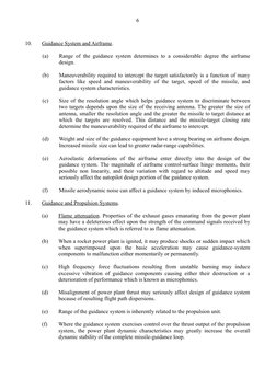 6
10.
Guidance System and Airframe.
(a)
Range of the guidance system determines to a considerable degree the airframe 
design