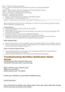 Oracle Workflow Troubleshooting Guide | PDF | Email | Oracle Database