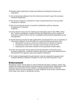 10.Respect legal protections to data and software provided by licenses and 
copyrights.
11.Do not download software from the
