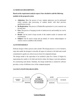 3.3 MODULES DESCRIPTION:  
 
Based on the requirement analysis report, I have decided to add the following 
modules in the pr