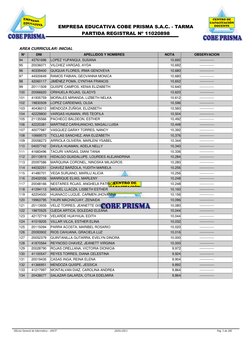 Oficina General de Informática - UNCP 
20/01/2013 
Pág. 5 de 206 
 
EMPRESA EDUCATIVA COBE PRISMA S.A.C. - TARMA 
PARTIDA REG