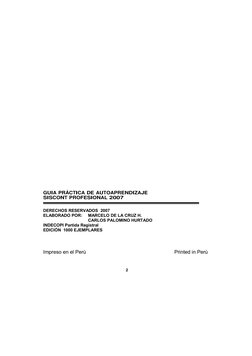 2 
 
Software contable - Financiero 
 
 
 
 
 
 
 
 
 
 
 
 
 
 
 
 
 
 
 
 
 
GUIA PRÁCTICA DE AUTOAPRENDIZAJE  
SISCONT P