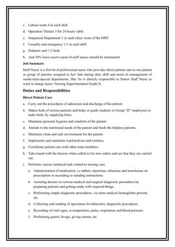 c.
Labour room 4 in each shift.
d. Operation Theater 3 for 24 hours/ table
e.
Outpatient Department 1 in each clinic room of
