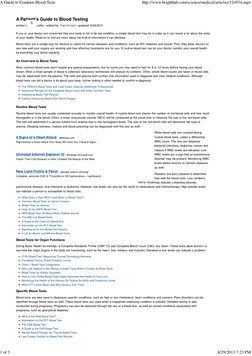 A Patient's Guide to Blood Tests | PDF | Blood | White Blood Cell