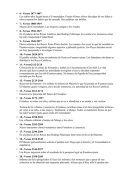 •
6.- Versos 1877-1887
Los sublevados llegan hasta el Comendador: Fernán Gómez ofrece disculpas de sus faltas y 
ofrece repar