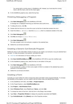 SolidWorks API Macro Programming Guide | PDF | Visual Basic For ...