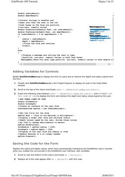 SolidWorks API Macro Programming Guide | PDF | Visual Basic For ...