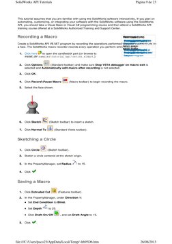 SolidWorks API Macro Programming Guide | PDF | Visual Basic For ...