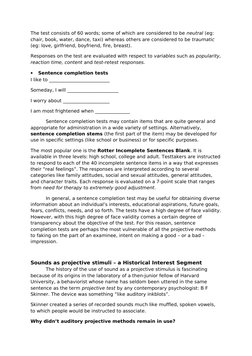 The test consists of 60 words; some of which are considered to be neutral (eg: 
chair, book, water, dance, taxi) whereas othe