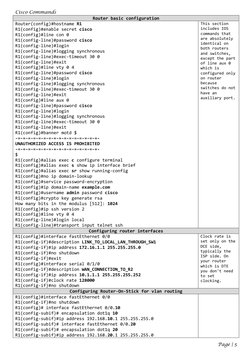 Essential Cisco Switch Configuration Commands | PDF | Ip Address ...