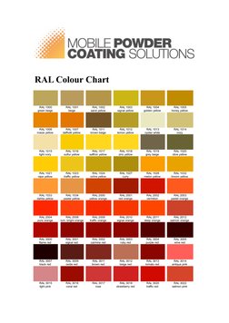 RAL and Pantone Colour Reference Guide | PDF