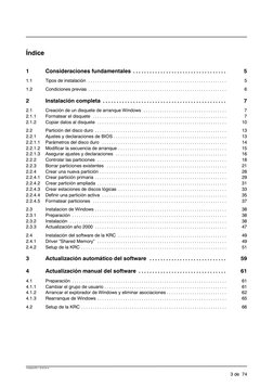 3 de 74
InstallationR4.1 02.02.00 es
Índice
1
Consideraciones fundamentales
5
. . . . . . . . . . . . . . . . . . . . . . . .