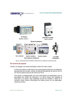 Curso Virtual: Electricidad industrial
Módulo 2. Tema 3 Mando Eléctrico
Página 4 de  25
Figura 3  AGRUPACIÓN DE INTERRUPTORES